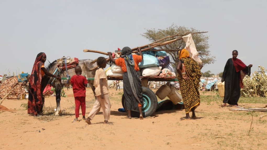 Sudanese refugees who fled the conflict in Sudan gather July 1, 2023, at the Zabout refugee Camp in Goz Beida, Chad. (Marie-Helena Laurent/WFP via AP)