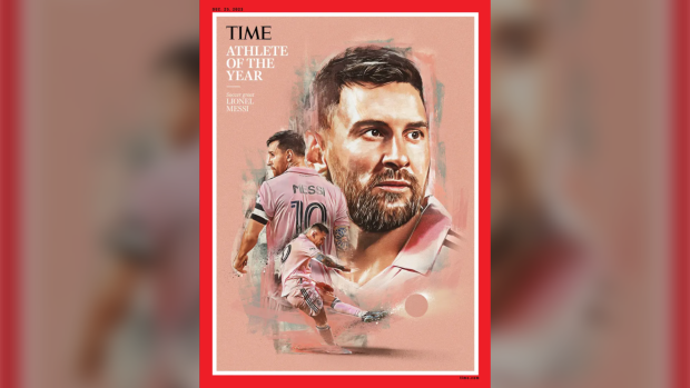 Soccer superstar Lionel Messi graces the cover of TIME as the magazine's athlete of the year. (TIME)